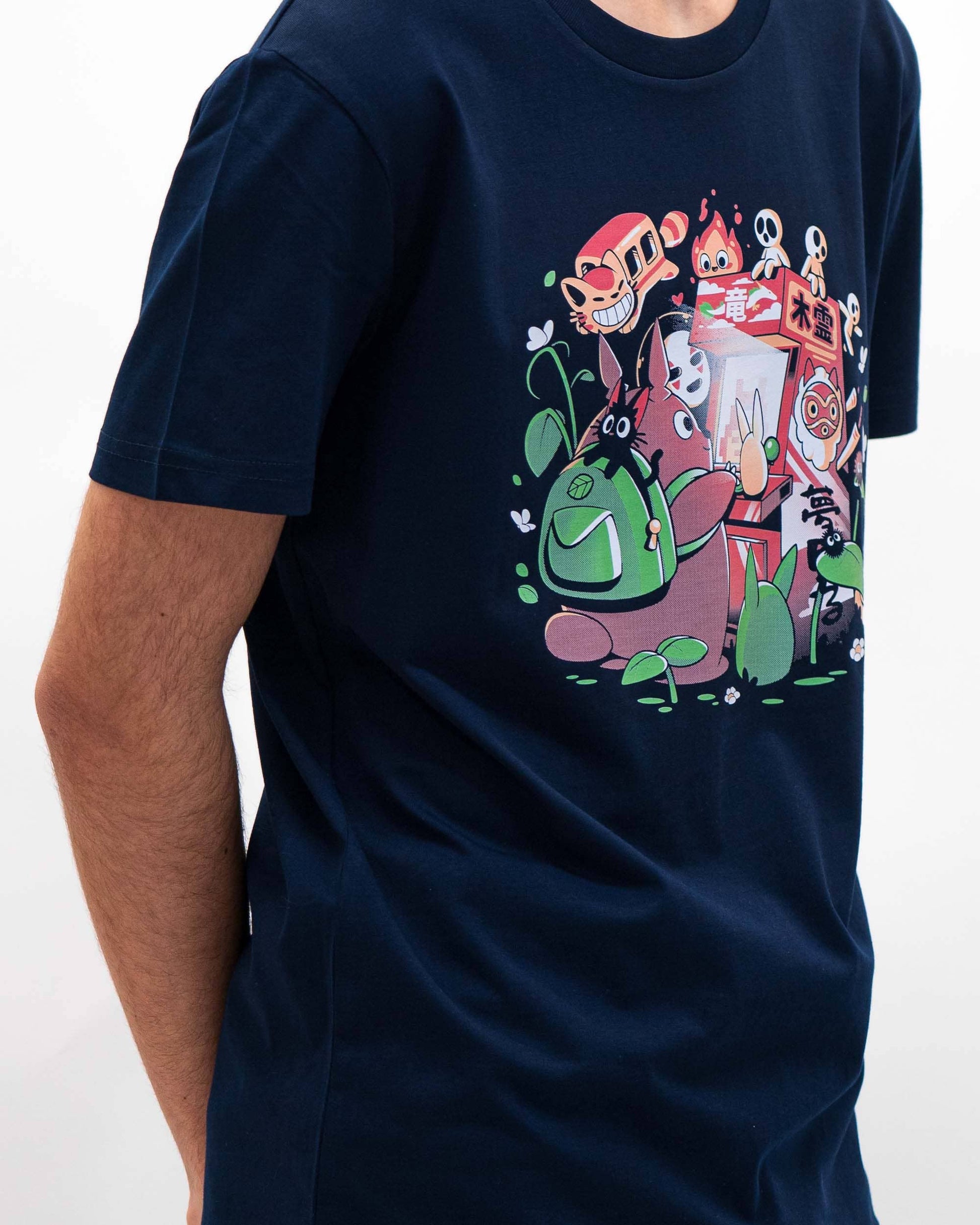 T-shirt unisex in cotone biologico con stampa grafica stile Totoro