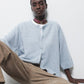 Cardigan in maglia rasata con maniche 3/4