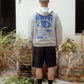 Felpa oversize con zip El Ojo in cotone biologico