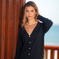 Cardigan in maglia con bottoni in madreperla