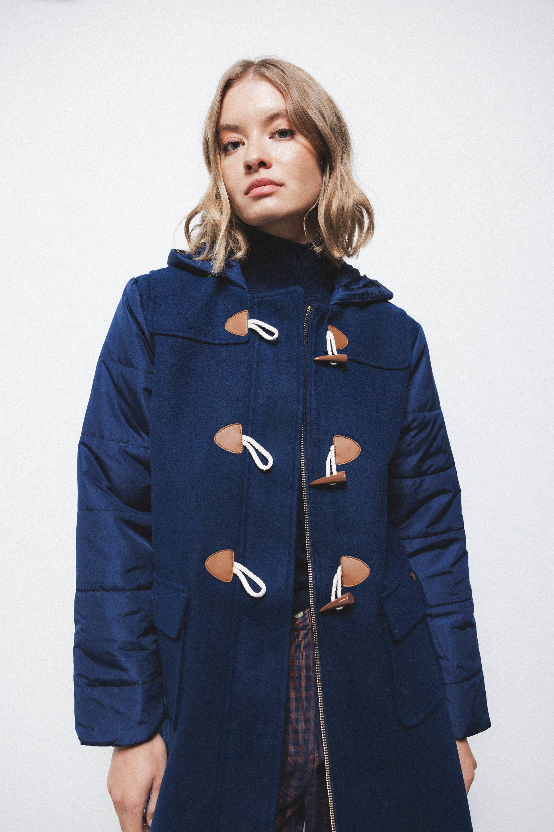 Cappotto montgomery con cappuccio