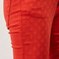 Pantaloni skinny jacquard in cotone stretch