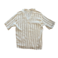 Camicia in lino a righe a maniche corte