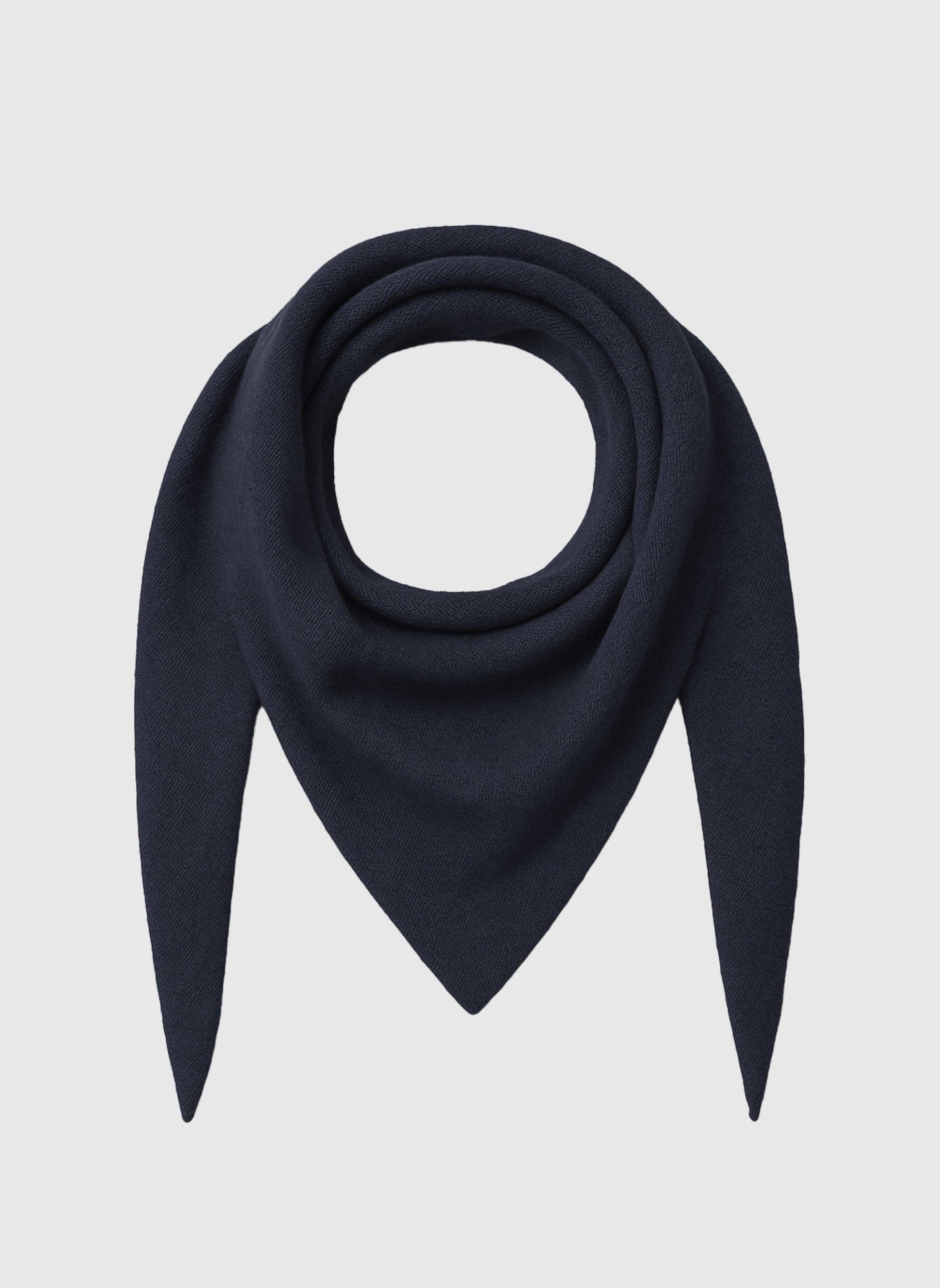 Bandana in maglia blu navy