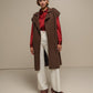 Gilet cappotto lungo smanicato da donna