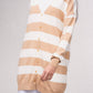 Cardigan oversize a righe in maglia fine