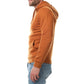 Felpa con cappuccio uomo in pile color beige