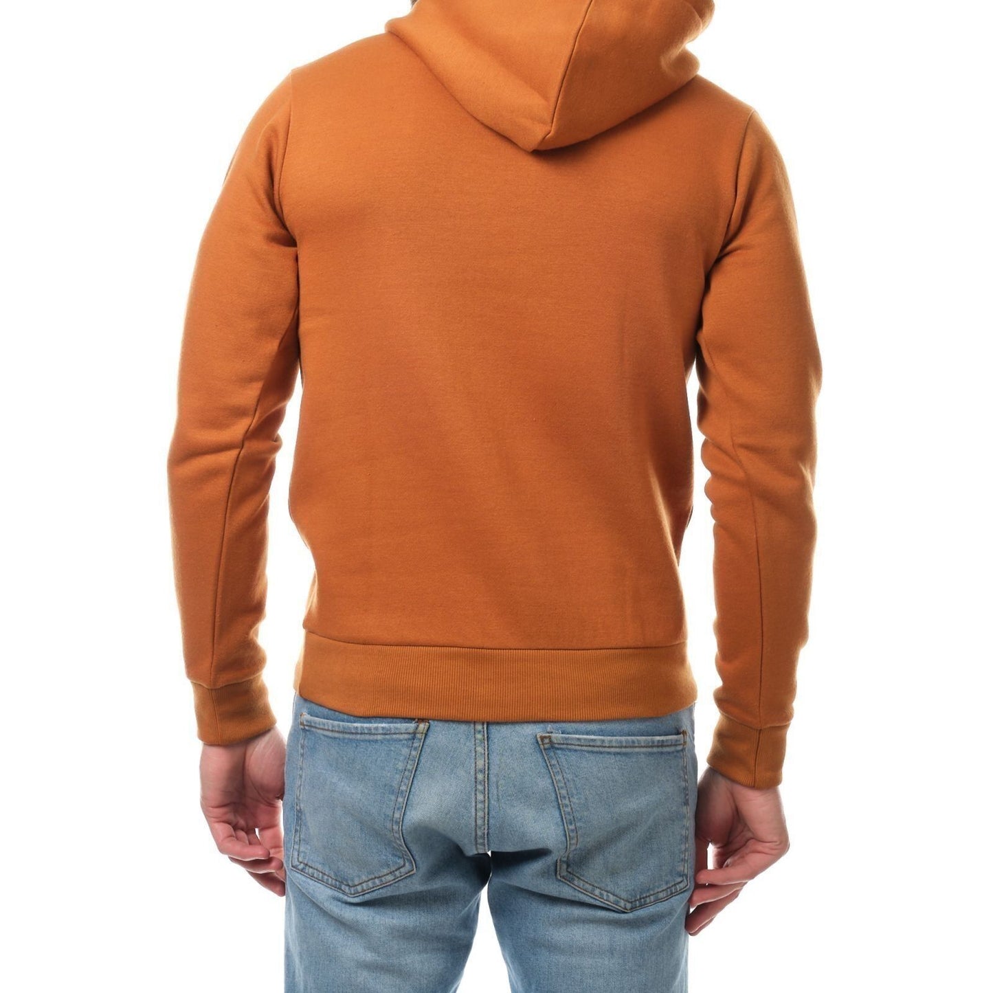 Felpa con cappuccio uomo in pile color beige