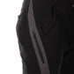 Pantaloni jogger in pile da uomo neri con tasca zip