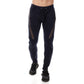 Pantaloni Jogger Uomo in Pile Blu Navy con Tasche Zip