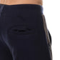 Pantaloni Jogger Uomo in Pile Blu Navy con Tasche Zip