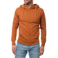 Felpa con cappuccio con zip beige da uomo