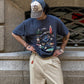 T-shirt oversize Costa da Morte con stampa