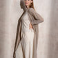 Cardigan lungo metallizzato da donna