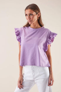 T-shirt We Are Instantes con maniche a volant