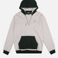 Felpa oversize con cappuccio in cotone biologico grigio melange