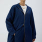 Giacca lunga con cappuccio e zip