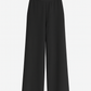 Pantaloni palazzo neri a vita elastica