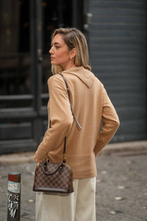 Maglia in Lana e Cashmere con Collo a Cascata