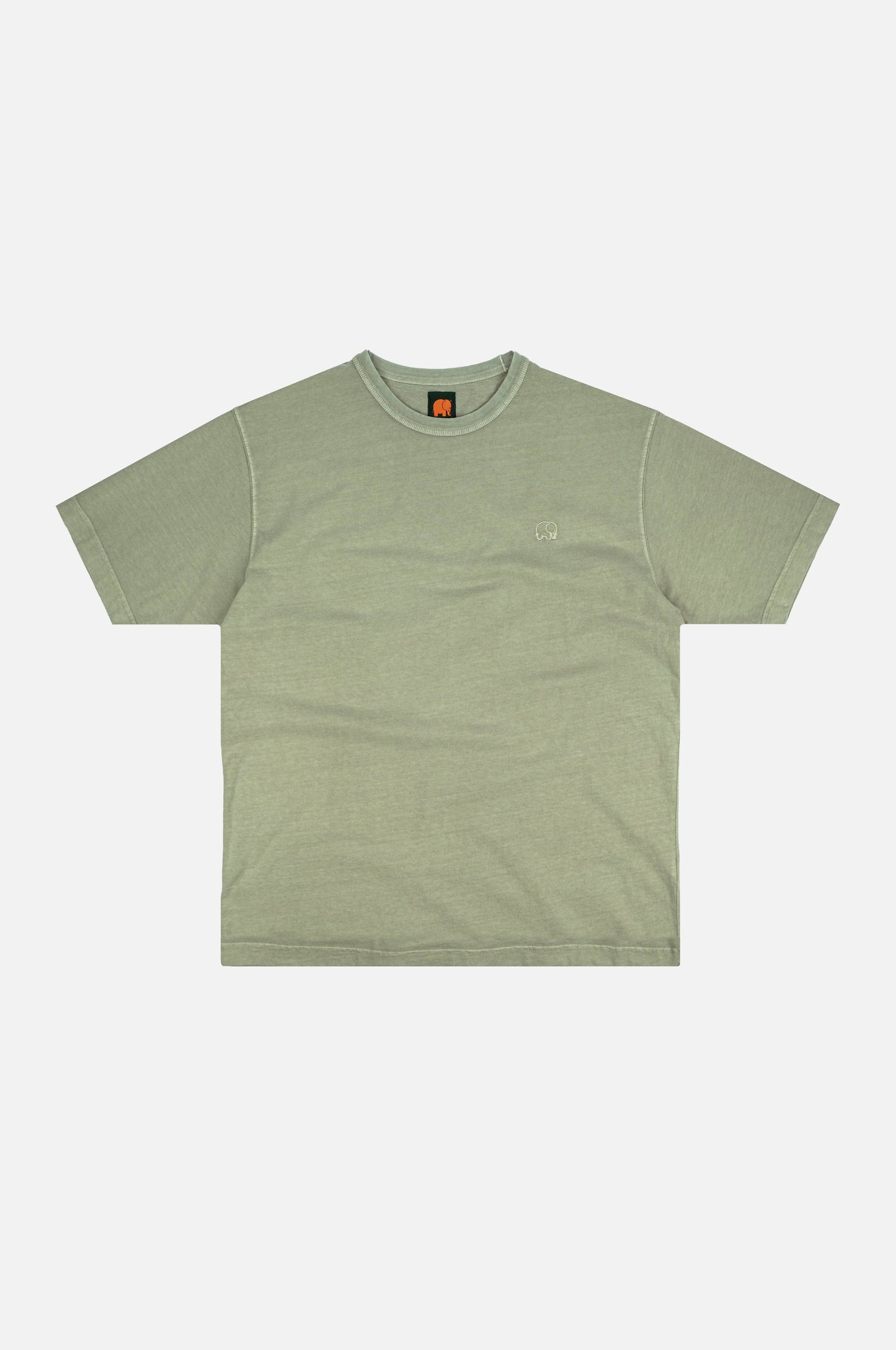 T-shirt oversize pesante Essential pigment verde reseda