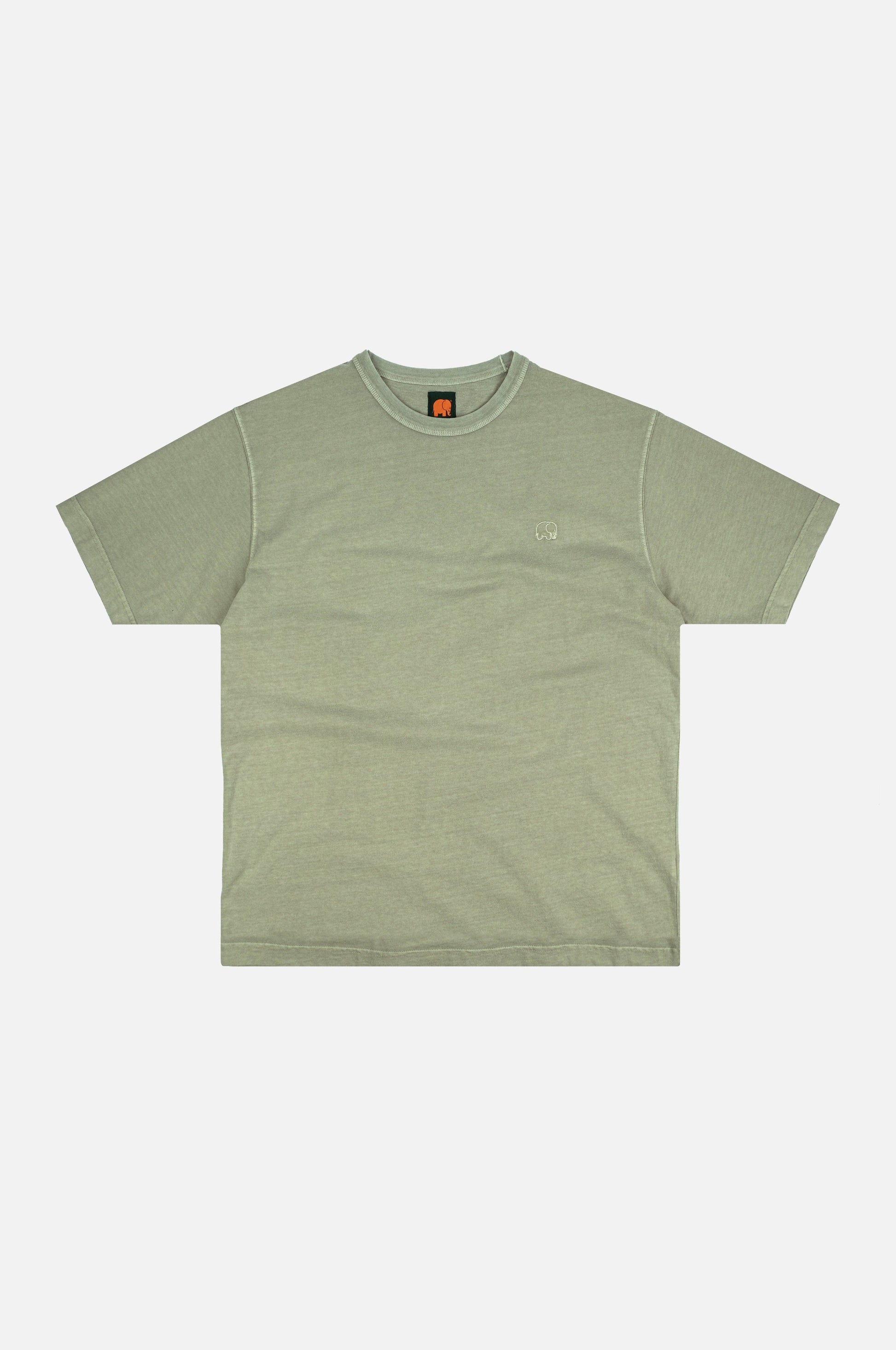 T-shirt oversize pesante Essential pigment verde reseda