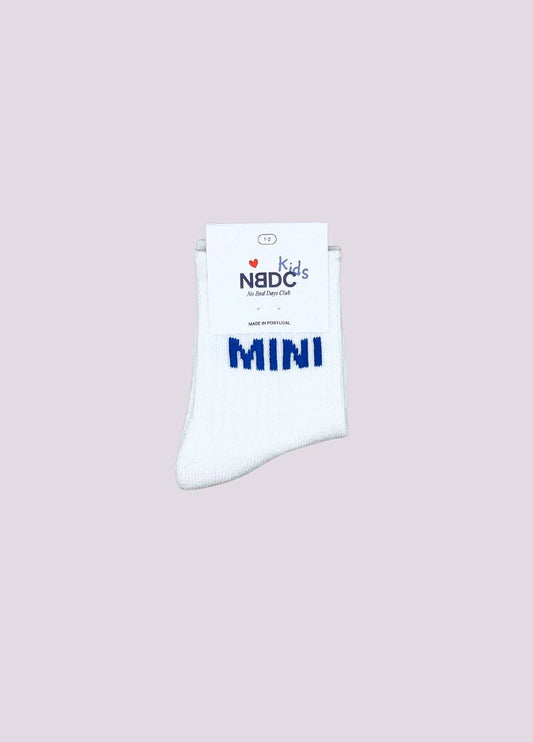 Calzini mini blu in cotone biologico