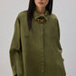 Camicia oversize in raso
