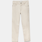 Pantaloni dritti in cotone elasticizzato