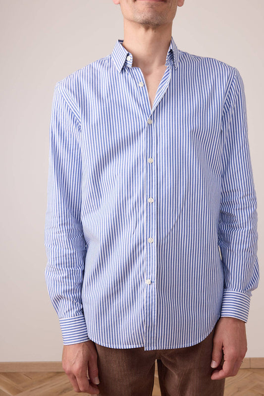 Camicia a righe blu Torneo