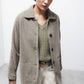 Cappotto lungo fantasia con maniche raglan