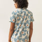 Camicia a maniche corte in cotone con stampa ikat