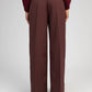 Pantaloni palazzo Pepina color cioccolato