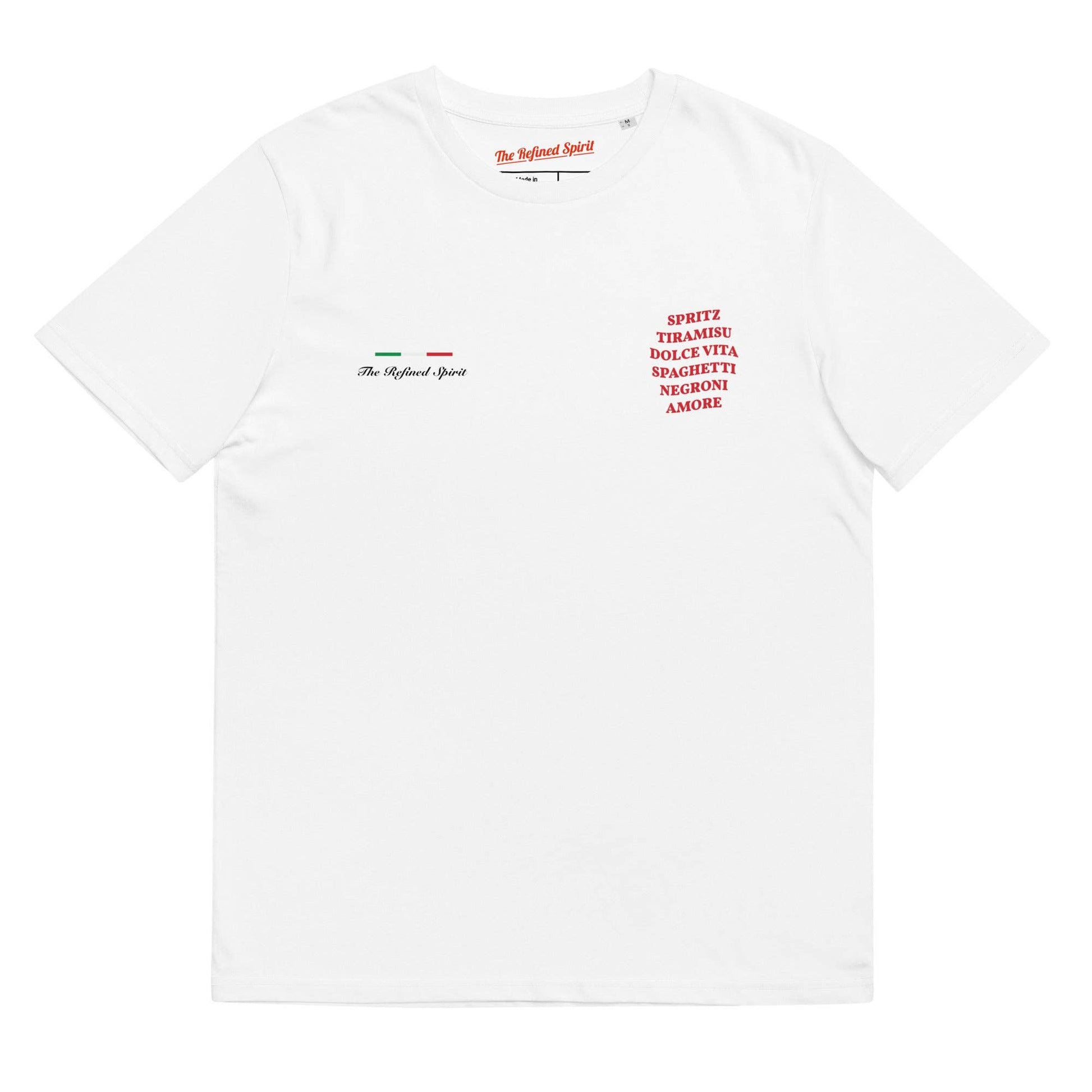 T-shirt unisex in cotone biologico con stampa Spritz e Dolce Vita