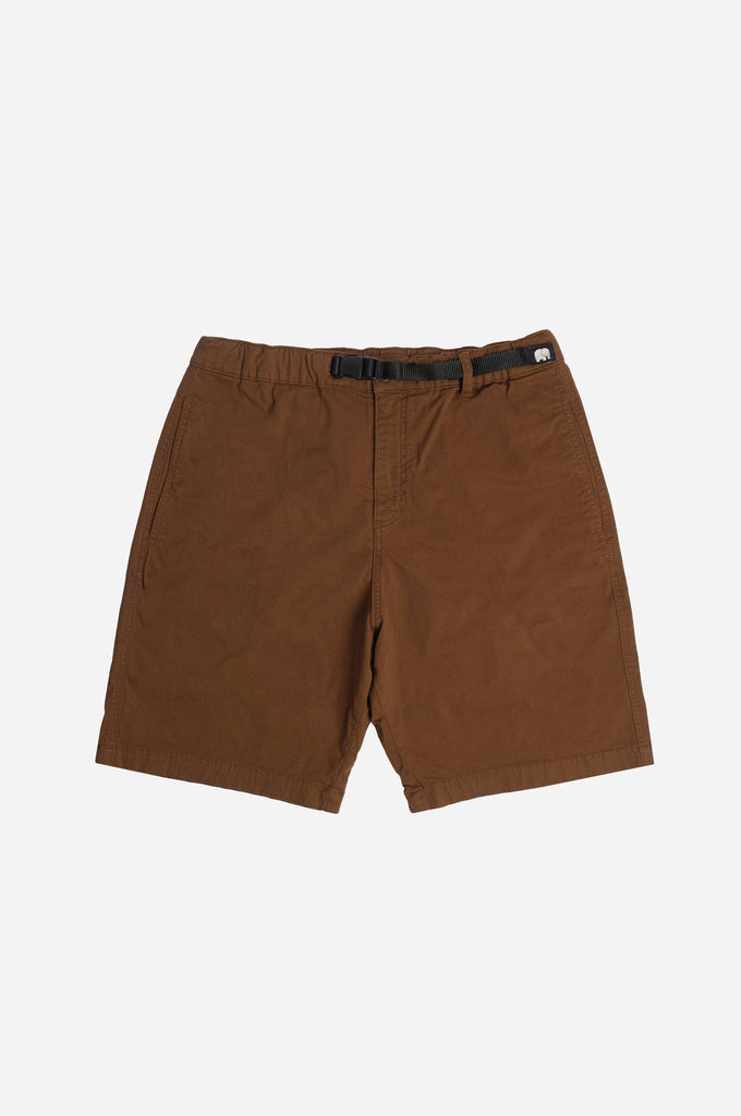 Pantaloncini da arrampicata in cotone Ecodye color caramello
