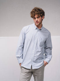 Camicia a righe regular fit