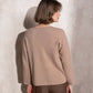 Maglia in maglia boxy con bottoni laterali