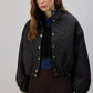 Giacca bomber jacquard