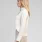 Maglione oversize in maglia calda écru