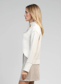 Maglione oversize in maglia calda écru