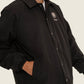 Giacca bomber nera unisex in cotone organico