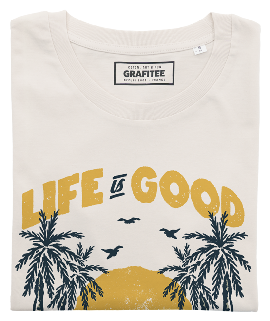 T-shirt Sunny Life con stampa paesaggio outdoor