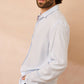 Camicia button-down Valencia a righe azzurre da uomo
