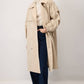 Trench oversize con maniche elasticizzate