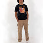 T-shirt Dino Bot con grafica vintage