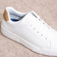 Sneakers bianche da uomo in ecopelle
