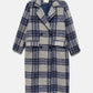 Cappotto doppiopetto a quadri