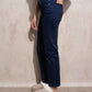 Jeans da donna a vita alta in denim blu