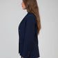 Blazer oversize gessato blu navy