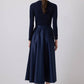 Body drappeggiato elegante blu navy