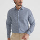 Camicia di flanella uomo Chop in cotone organico color Ash